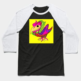 winged pattern ecopop pelican seagull bird art Baseball T-Shirt